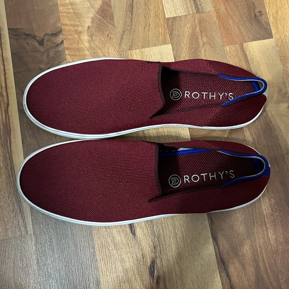 Rothy's Women's Red and Blue Slip-On Sneakers - Picture 2 of 7